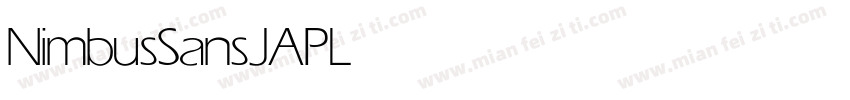 NimbusSansJAP Light字体转换